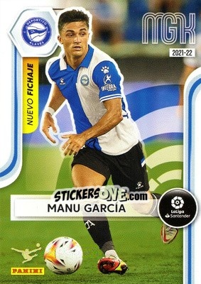 Sticker Manu García - Liga 2021-2022. Megacracks - Panini