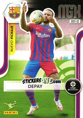 Sticker Depay - Liga 2021-2022. Megacracks n. 442 - Panini
