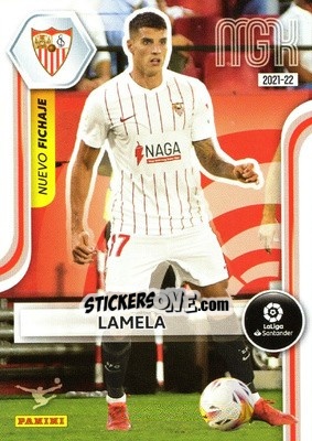 Sticker Lamela - Liga 2021-2022. Megacracks n. 448 - Panini