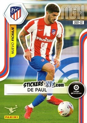 Sticker De Paul - Liga 2021-2022. Megacracks n. 457 - Panini