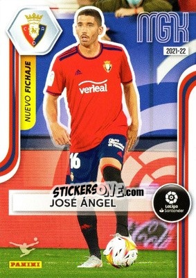 Sticker José Ángel - Liga 2021-2022. Megacracks n. 466 - Panini