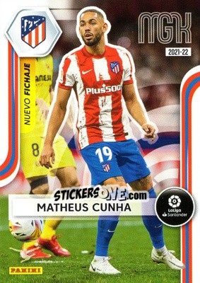 Sticker Matheus Cunha - Liga 2021-2022. Megacracks n. 480 - Panini