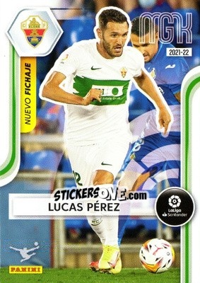 Sticker Lucas Pérez - Liga 2021-2022. Megacracks n. 490 - Panini
