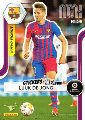 Sticker Luuk de Jong - Liga 2021-2022. Megacracks n. 493 - Panini