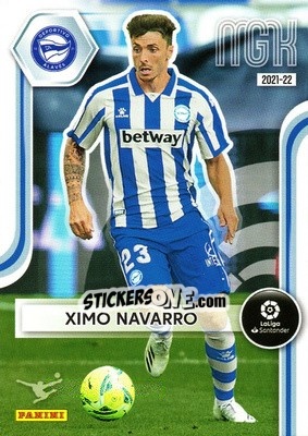 Sticker Ximo Navarro - Liga 2021-2022. Megacracks n. 5 - Panini