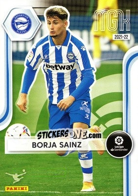 Sticker Borja Sainz - Liga 2021-2022. Megacracks - Panini
