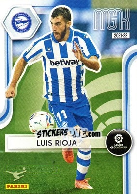 Cromo Luis Rioja - Liga 2021-2022. Megacracks - Panini