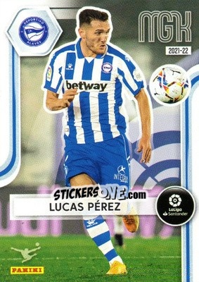Sticker Lucas Pérez - Liga 2021-2022. Megacracks - Panini