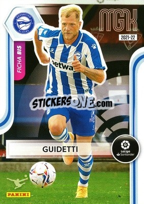 Sticker Guidetti - Liga 2021-2022. Megacracks n. 16bis - Panini