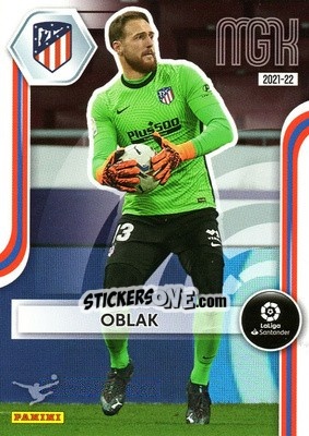 Sticker Oblak - Liga 2021-2022. Megacracks - Panini