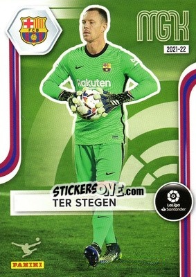 Cromo Ter Stegen - Liga 2021-2022. Megacracks n. 56 - Panini