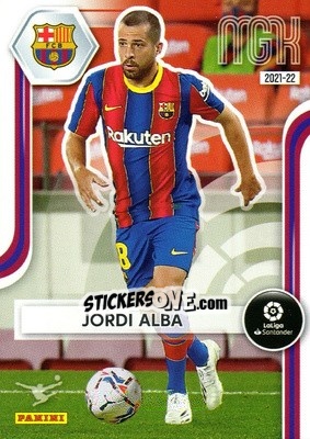 Cromo Jordi Alba - Liga 2021-2022. Megacracks - Panini