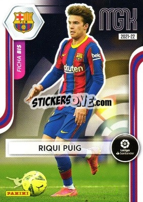Sticker Riqui Puig - Liga 2021-2022. Megacracks - Panini