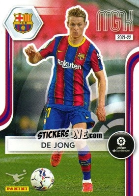 Sticker Frenkie de Jong - Liga 2021-2022. Megacracks n. 67 - Panini