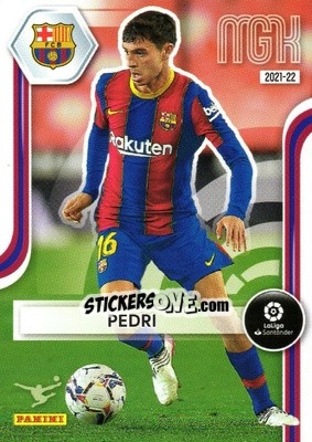 Sticker Pedri - Liga 2021-2022. Megacracks n. 68 - Panini