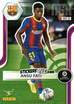Sticker Ansu Fati - Liga 2021-2022. Megacracks n. 70 - Panini
