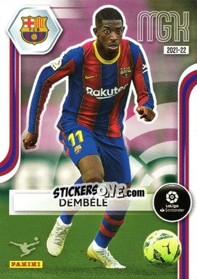 Cromo Ousmane Dembélé - Liga 2021-2022. Megacracks - Panini