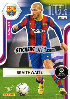 Sticker Braithwaite - Liga 2021-2022. Megacracks - Panini