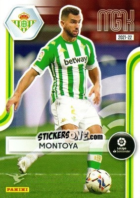 Sticker Montoya - Liga 2021-2022. Megacracks - Panini