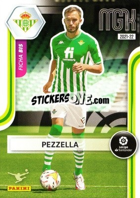 Sticker Pezzella - Liga 2021-2022. Megacracks - Panini