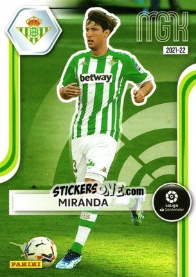 Sticker Miranda - Liga 2021-2022. Megacracks - Panini