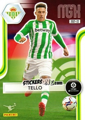 Sticker Tello - Liga 2021-2022. Megacracks - Panini