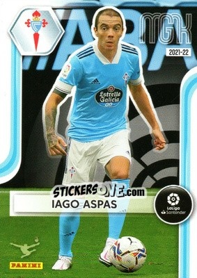 Sticker Iago Aspas - Liga 2021-2022. Megacracks - Panini