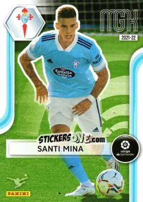 Sticker Santi Mina - Liga 2021-2022. Megacracks - Panini