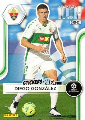 Cromo Diego González - Liga 2021-2022. Megacracks - Panini