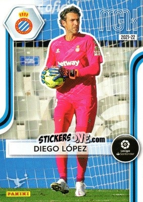Sticker Diego López - Liga 2021-2022. Megacracks - Panini