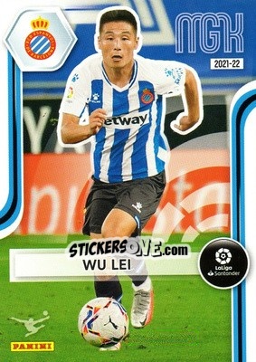 Sticker Wu Lei - Liga 2021-2022. Megacracks n. 160 - Panini
