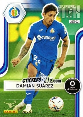 Sticker Damián Suárez - Liga 2021-2022. Megacracks - Panini