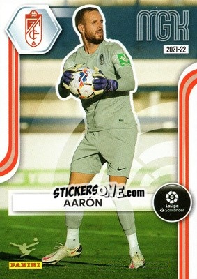 Cromo Aarón - Liga 2021-2022. Megacracks - Panini