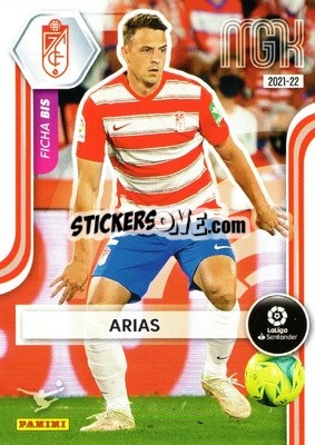 Sticker Arias - Liga 2021-2022. Megacracks - Panini