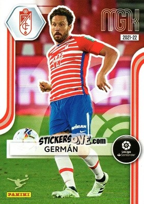 Sticker Germán - Liga 2021-2022. Megacracks n. 186 - Panini