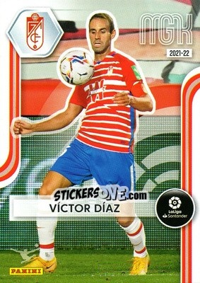 Sticker Víctor Díaz - Liga 2021-2022. Megacracks - Panini