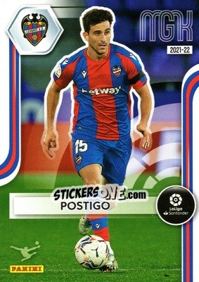 Figurina Postigo - Liga 2021-2022. Megacracks n. 203 - Panini