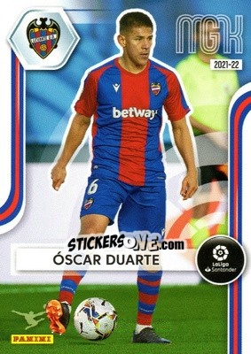 Sticker Óscar Duarte - Liga 2021-2022. Megacracks - Panini