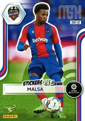 Sticker Malsa - Liga 2021-2022. Megacracks n. 208 - Panini