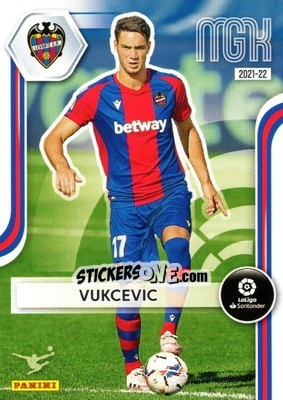 Sticker Vukcevic - Liga 2021-2022. Megacracks n. 210 - Panini