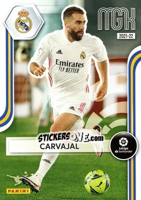 Sticker Carvajal - Liga 2021-2022. Megacracks - Panini