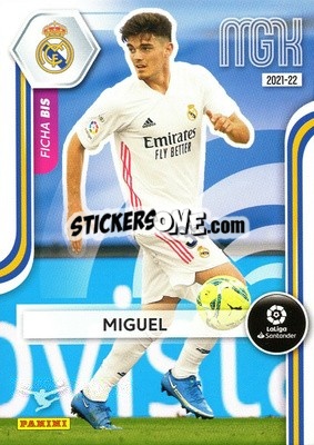 Sticker Miguel - Liga 2021-2022. Megacracks n. 221bis - Panini