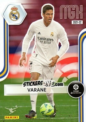 Sticker Varane - Liga 2021-2022. Megacracks n. 223 - Panini