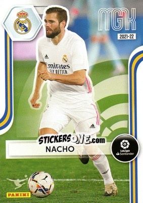 Sticker Nacho Fernández - Liga 2021-2022. Megacracks - Panini