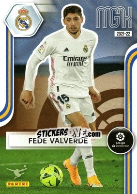 Sticker Fede Valverde - Liga 2021-2022. Megacracks - Panini