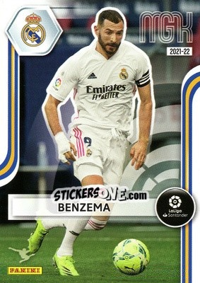 Sticker Benzema - Liga 2021-2022. Megacracks n. 233 - Panini