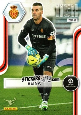 Sticker Reina - Liga 2021-2022. Megacracks - Panini