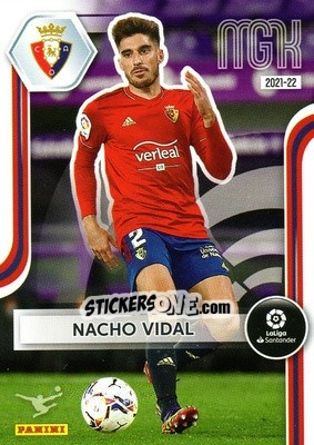 Sticker Nacho Vidal - Liga 2021-2022. Megacracks n. 256 - Panini