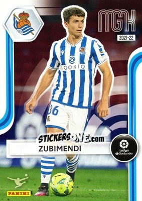 Sticker Zubimendi - Liga 2021-2022. Megacracks n. 297 - Panini