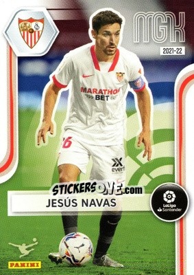 Sticker Jesús Navas - Liga 2021-2022. Megacracks - Panini